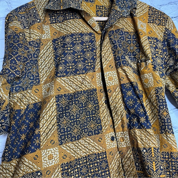 Vintage Danar Hadi Button Up Shirt Size Large 16-16 1/2 - Picture 3 of 5